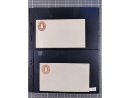 1861/64, kleine Sammlung von zwölf ungebrauchten Ganzsachenumschlag gegen, dabei U2-4B, U2A ND, U5B und U7A. Ein Fotoattest u