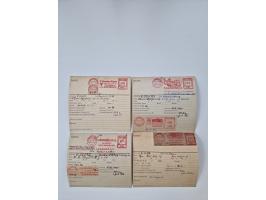 1946/69, umfangreicher Bestand &nbsp;“Absenderfreistempel Muster-Abschläge” auf geschätzt 5000 Stammkarten der Firma “Francot