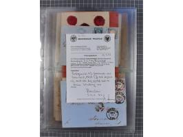 1826/1937 (ca.), umfangreiche Partie mit rund 40 Belegen, inkl. Deutsche Kolonie und WWI Besetzungen, interessante Einzel-, M