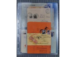 1826/1937 (ca.), umfangreiche Partie mit rund 40 Belegen, inkl. Deutsche Kolonie und WWI Besetzungen, interessante Einzel-, M