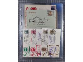 1826/1937 (ca.), umfangreiche Partie mit rund 40 Belegen, inkl. Deutsche Kolonie und WWI Besetzungen, interessante Einzel-, M
