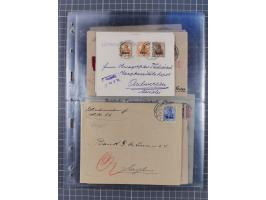 1826/1937 (ca.), umfangreiche Partie mit rund 40 Belegen, inkl. Deutsche Kolonie und WWI Besetzungen, interessante Einzel-, M