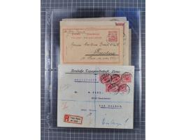 1826/1937 (ca.), umfangreiche Partie mit rund 40 Belegen, inkl. Deutsche Kolonie und WWI Besetzungen, interessante Einzel-, M