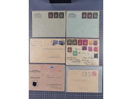 1709/1950, über 130 Briefe, Karten und Ganzsachen mit früher Botenpost, ca. 35 KZ- und Ghettopost-Belege mit u.a. zwei Karten