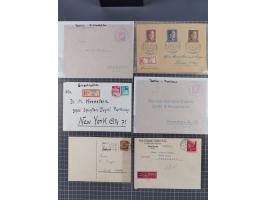 1709/1950, über 130 Briefe, Karten und Ganzsachen mit früher Botenpost, ca. 35 KZ- und Ghettopost-Belege mit u.a. zwei Karten