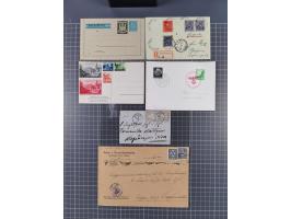 1709/1950, über 130 Briefe, Karten und Ganzsachen mit früher Botenpost, ca. 35 KZ- und Ghettopost-Belege mit u.a. zwei Karten