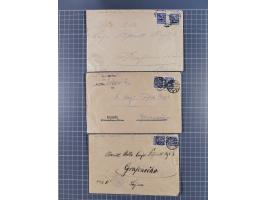 1709/1950, über 130 Briefe, Karten und Ganzsachen mit früher Botenpost, ca. 35 KZ- und Ghettopost-Belege mit u.a. zwei Karten