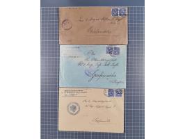 1709/1950, über 130 Briefe, Karten und Ganzsachen mit früher Botenpost, ca. 35 KZ- und Ghettopost-Belege mit u.a. zwei Karten