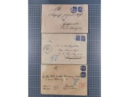 1709/1950, über 130 Briefe, Karten und Ganzsachen mit früher Botenpost, ca. 35 KZ- und Ghettopost-Belege mit u.a. zwei Karten