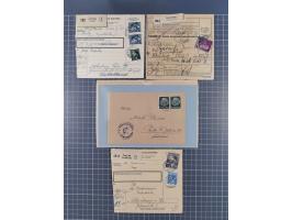 1709/1950, über 130 Briefe, Karten und Ganzsachen mit früher Botenpost, ca. 35 KZ- und Ghettopost-Belege mit u.a. zwei Karten