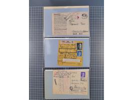 1709/1950, über 130 Briefe, Karten und Ganzsachen mit früher Botenpost, ca. 35 KZ- und Ghettopost-Belege mit u.a. zwei Karten