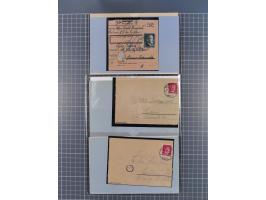 1709/1950, über 130 Briefe, Karten und Ganzsachen mit früher Botenpost, ca. 35 KZ- und Ghettopost-Belege mit u.a. zwei Karten