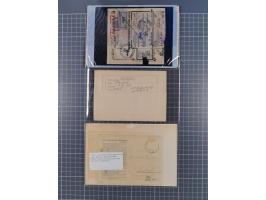 1709/1950, über 130 Briefe, Karten und Ganzsachen mit früher Botenpost, ca. 35 KZ- und Ghettopost-Belege mit u.a. zwei Karten