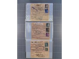 1709/1950, über 130 Briefe, Karten und Ganzsachen mit früher Botenpost, ca. 35 KZ- und Ghettopost-Belege mit u.a. zwei Karten