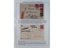 1919/1933, fast 30 Briefe und Karten mit Schwerpunkt bei der “Bodensee”-Post mit u.a. Sieger Nr. 19A, 19Ac, 19Ae, zwei fehler