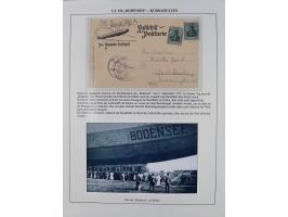 1919/1933, fast 30 Briefe und Karten mit Schwerpunkt bei der “Bodensee”-Post mit u.a. Sieger Nr. 19A, 19Ac, 19Ae, zwei fehler