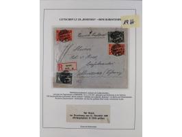 1919/1933, fast 30 Briefe und Karten mit Schwerpunkt bei der “Bodensee”-Post mit u.a. Sieger Nr. 19A, 19Ac, 19Ae, zwei fehler