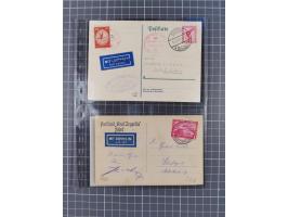 1919/1933, fast 30 Briefe und Karten mit Schwerpunkt bei der “Bodensee”-Post mit u.a. Sieger Nr. 19A, 19Ac, 19Ae, zwei fehler