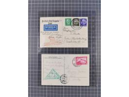 1919/1933, fast 30 Briefe und Karten mit Schwerpunkt bei der “Bodensee”-Post mit u.a. Sieger Nr. 19A, 19Ac, 19Ae, zwei fehler