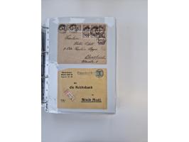 1920/23, umfangreiche Sammlung mit über 4600 Briefen, Karten und Ganzsachen. Dabei interessante Frankaturen, Blockeinheiten, 