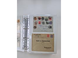 1920/23, umfangreiche Sammlung mit über 4600 Briefen, Karten und Ganzsachen. Dabei interessante Frankaturen, Blockeinheiten, 