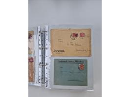 1920/23, umfangreiche Sammlung mit über 4600 Briefen, Karten und Ganzsachen. Dabei interessante Frankaturen, Blockeinheiten, 