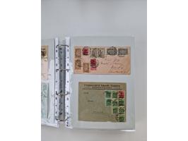 1920/23, umfangreiche Sammlung mit über 4600 Briefen, Karten und Ganzsachen. Dabei interessante Frankaturen, Blockeinheiten, 