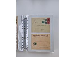 1920/23, umfangreiche Sammlung mit über 4600 Briefen, Karten und Ganzsachen. Dabei interessante Frankaturen, Blockeinheiten, 