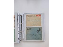 1920/23, umfangreiche Sammlung mit über 4600 Briefen, Karten und Ganzsachen. Dabei interessante Frankaturen, Blockeinheiten, 