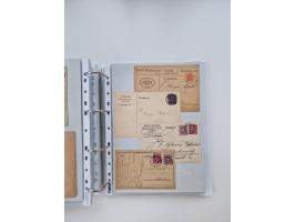 1920/23, umfangreiche Sammlung mit über 4600 Briefen, Karten und Ganzsachen. Dabei interessante Frankaturen, Blockeinheiten, 