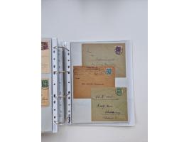 1920/23, umfangreiche Sammlung mit über 4600 Briefen, Karten und Ganzsachen. Dabei interessante Frankaturen, Blockeinheiten, 