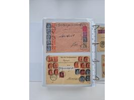 1920/23, umfangreiche Sammlung mit über 4600 Briefen, Karten und Ganzsachen. Dabei interessante Frankaturen, Blockeinheiten, 