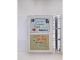 1920/23, umfangreiche Sammlung mit über 4600 Briefen, Karten und Ganzsachen. Dabei interessante Frankaturen, Blockeinheiten, 