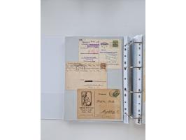 1920/23, umfangreiche Sammlung mit über 4600 Briefen, Karten und Ganzsachen. Dabei interessante Frankaturen, Blockeinheiten, 