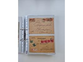 1920/23, umfangreiche Sammlung mit über 4600 Briefen, Karten und Ganzsachen. Dabei interessante Frankaturen, Blockeinheiten, 