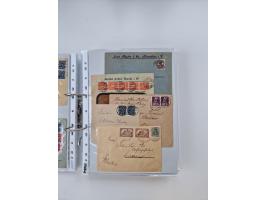 1920/23, umfangreiche Sammlung mit über 4600 Briefen, Karten und Ganzsachen. Dabei interessante Frankaturen, Blockeinheiten, 