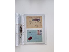 1920/23, umfangreiche Sammlung mit über 4600 Briefen, Karten und Ganzsachen. Dabei interessante Frankaturen, Blockeinheiten, 
