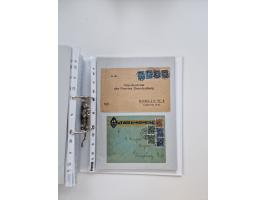 1920/23, umfangreiche Sammlung mit über 4600 Briefen, Karten und Ganzsachen. Dabei interessante Frankaturen, Blockeinheiten, 