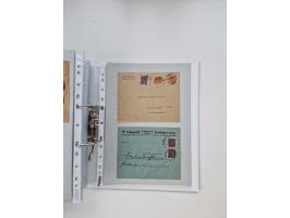1920/23, umfangreiche Sammlung mit über 4600 Briefen, Karten und Ganzsachen. Dabei interessante Frankaturen, Blockeinheiten, 