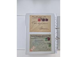 1920/23, umfangreiche Sammlung mit über 4600 Briefen, Karten und Ganzsachen. Dabei interessante Frankaturen, Blockeinheiten, 