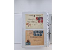 1920/23, umfangreiche Sammlung mit über 4600 Briefen, Karten und Ganzsachen. Dabei interessante Frankaturen, Blockeinheiten, 