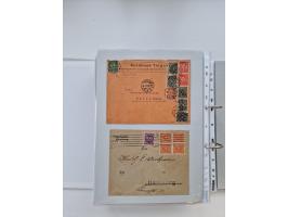 1920/23, umfangreiche Sammlung mit über 4600 Briefen, Karten und Ganzsachen. Dabei interessante Frankaturen, Blockeinheiten, 