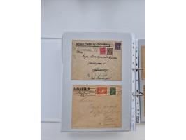 1920/23, umfangreiche Sammlung mit über 4600 Briefen, Karten und Ganzsachen. Dabei interessante Frankaturen, Blockeinheiten, 