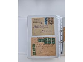 1920/23, umfangreiche Sammlung mit über 4600 Briefen, Karten und Ganzsachen. Dabei interessante Frankaturen, Blockeinheiten, 