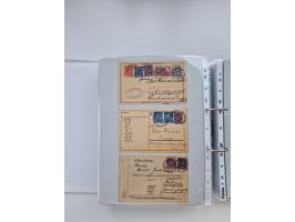 1920/23, umfangreiche Sammlung mit über 4600 Briefen, Karten und Ganzsachen. Dabei interessante Frankaturen, Blockeinheiten, 