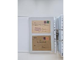 1920/23, umfangreiche Sammlung mit über 4600 Briefen, Karten und Ganzsachen. Dabei interessante Frankaturen, Blockeinheiten, 