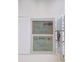 1920/23, umfangreiche Sammlung mit über 4600 Briefen, Karten und Ganzsachen. Dabei interessante Frankaturen, Blockeinheiten, 