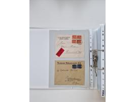 1920/23, umfangreiche Sammlung mit über 4600 Briefen, Karten und Ganzsachen. Dabei interessante Frankaturen, Blockeinheiten, 