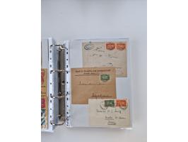 1920/23, umfangreiche Sammlung mit über 4600 Briefen, Karten und Ganzsachen. Dabei interessante Frankaturen, Blockeinheiten, 