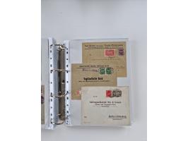 1920/23, umfangreiche Sammlung mit über 4600 Briefen, Karten und Ganzsachen. Dabei interessante Frankaturen, Blockeinheiten, 